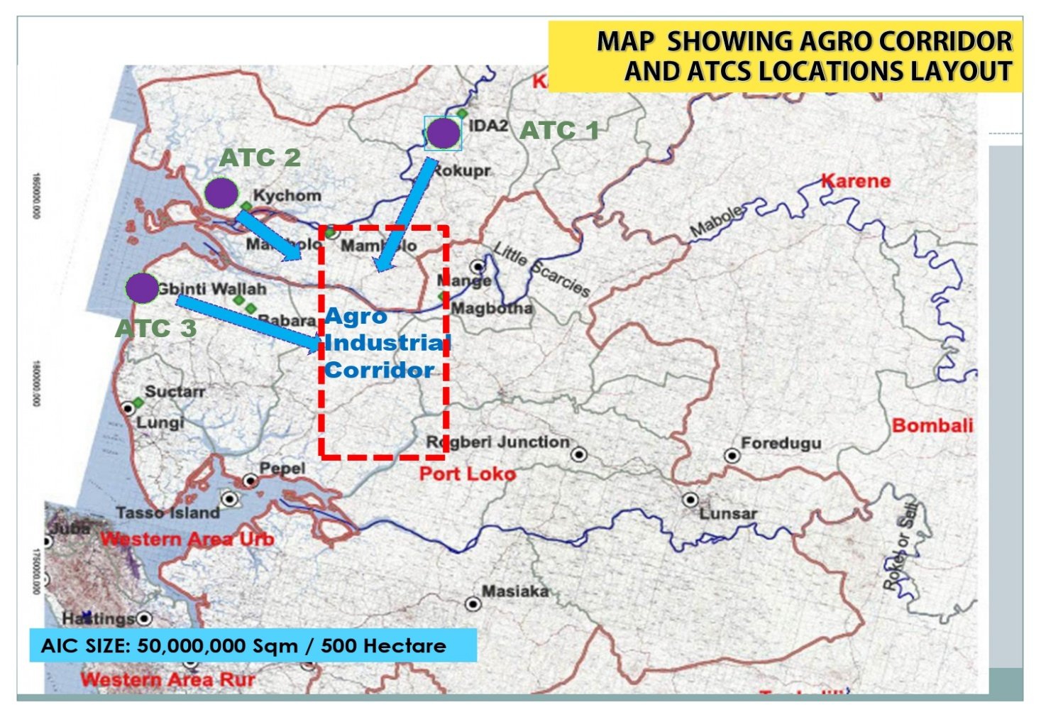 SLERAZ project area map